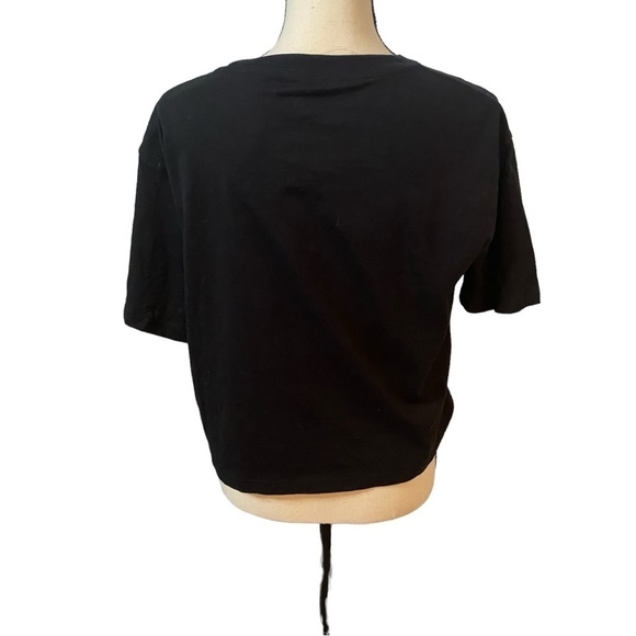 AC/DC ACDC Graphic Cropped Black Highway To Hell Tee Sz Large - Picture 4 of 10